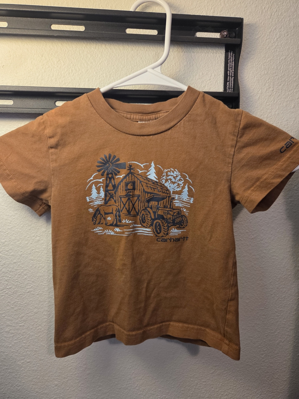 Carhartt Kids' Brown Farm Graphic Tee